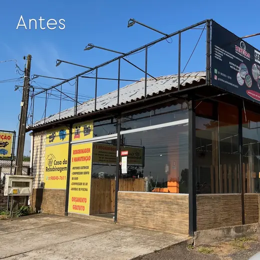 Fachada da loja antes da comunicação visual