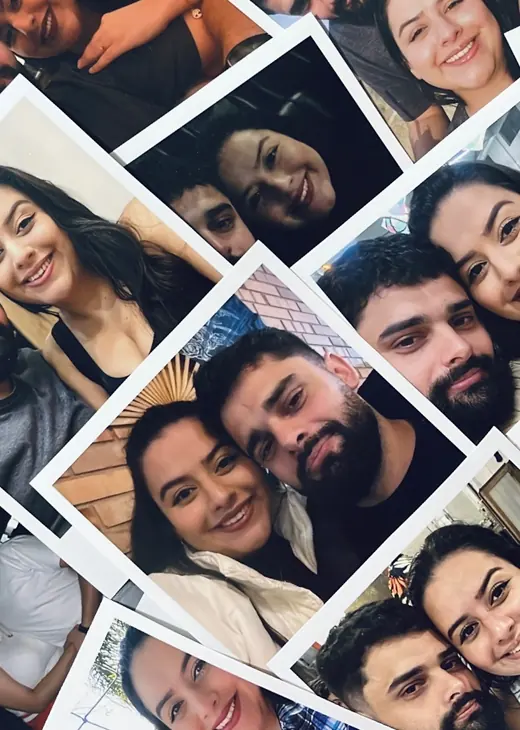 Fotos reveladas de casal espalhadas