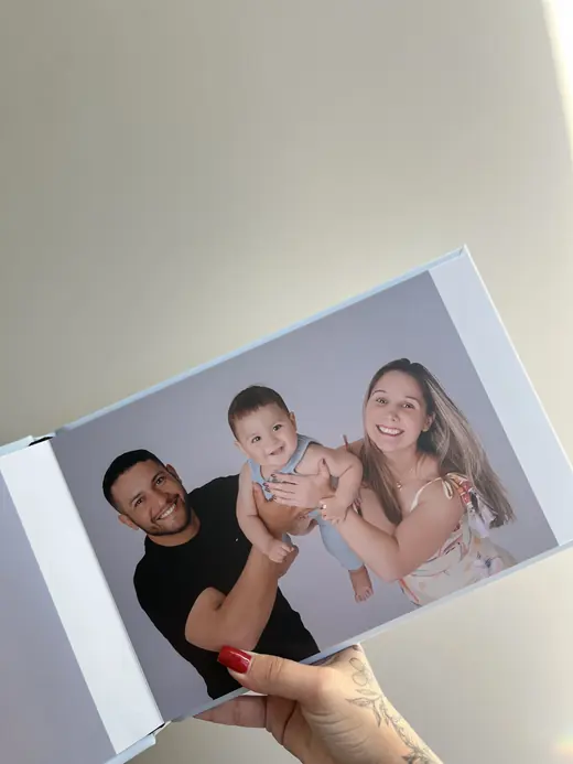 Quadro com foto de família