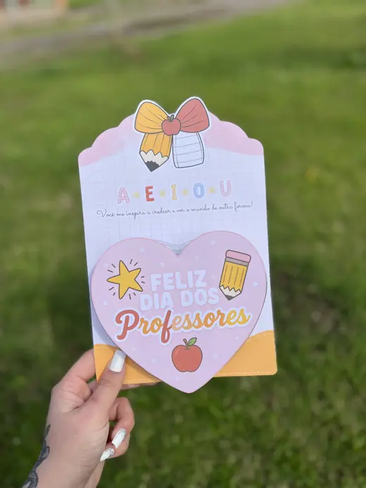 Tag personalizada para o Dia dos Professores